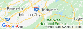 Johnson City map
